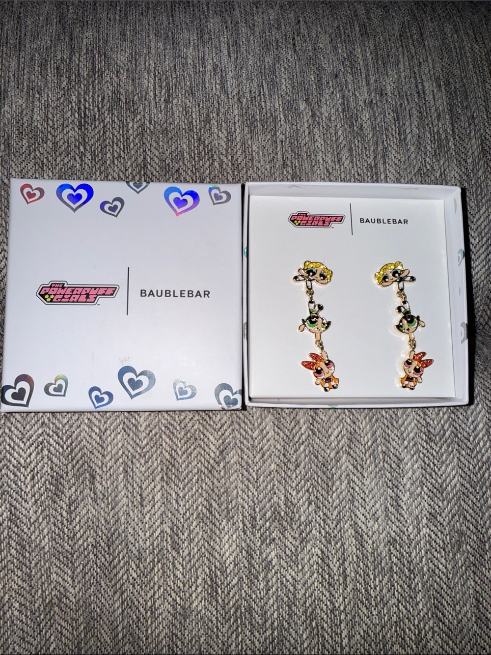 BaubleBar Multicolor Powerpuff Girls Enamel Drop Earrings